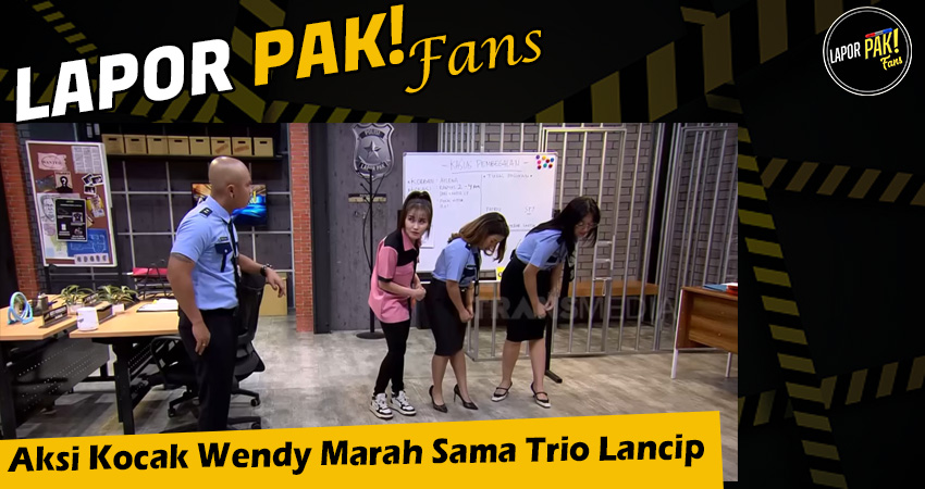 Aksi Kocak Wendy Marah Sama Trio Lancip